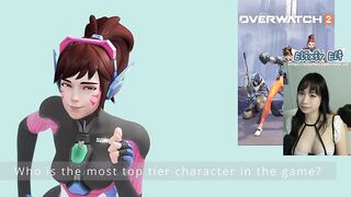 Nerf this! Overwatch DVA torments cock with her feet | Hentai