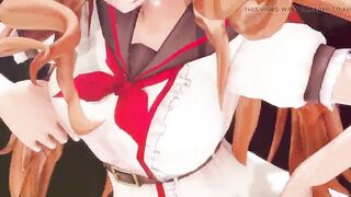 Mmd R-18 Anime Girls Sexy Dancing Clip 323