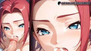 Kallen from Code Geass is saddled with cock and eager for a creampie!