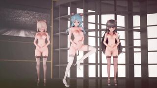 Mmd R-18 Anime Girls Sexy Dancing Clip 345