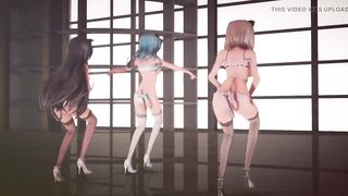 Mmd R-18 Anime Girls Sexy Dancing Clip 345