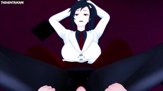 Ha Yuri Zahard from Tower of God Gives You A Footjob Hentai POV