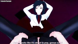 Ha Yuri Zahard from Tower of God Gives You A Footjob Hentai POV