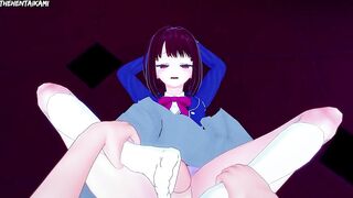 Kana Arima from Oshi No Ko Gives You A Footjob Hentai POV