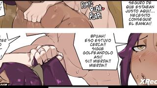 Yoruichi follada por enorme verga de Ichigo y obtiene tu creampie porn-comic