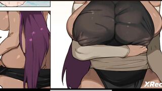 Yoruichi follada por enorme verga de Ichigo y obtiene tu creampie porn-comic