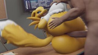 Hot furry Renamon fucked HARD