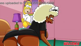 Fucking the big butt housemaid - The Simptoons Simpsons porn