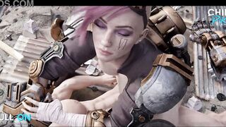 Vi Sucks a Man's Semen with her Vagina