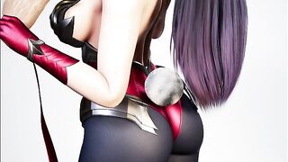 Sexy Bunny Girl Loves Hardcore Intense Rough Anal Sex