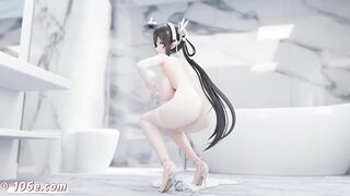 碧蓝航线镇海 3D 国漫Vam 裸舞抖音风 MMD纯舞 （3D成人动漫）