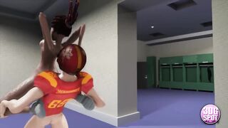 3DGSPOT - Naughty Teen Cheerleader Rides Star Quarterback's Cock In The Locker Room! 3D CARTOON PORN