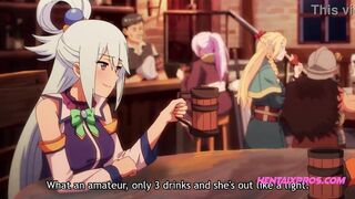 Step Brother wins drinking contest, Prize is Sis's Wet Pussy - UNCENSORED HENTAI