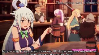 Step Brother wins drinking contest, Prize is Sis's Wet Pussy - UNCENSORED HENTAI