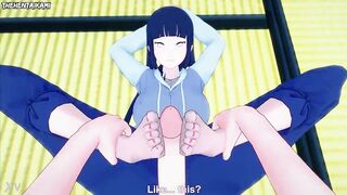 Naruto Hinata Hyuga Gives You A Footjob POV