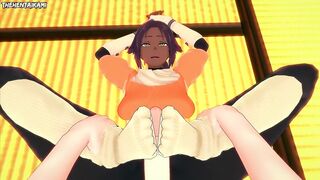 Yoruichi Shihouin from Bleach Gives You A Footjob Hentai POV