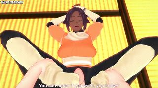 Yoruichi Shihouin from Bleach Gives You A Footjob Hentai POV