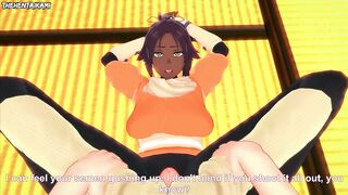 Yoruichi Shihouin from Bleach Gives You A Footjob Hentai POV