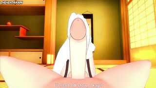 Orihime Inoue from Bleach Gives You A Footjob Hentai POV