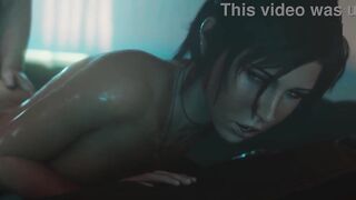 Lara begs for mercy for her anus, but her Macho hits her harder | tomb Raider