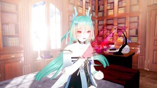 Aether Gazer Osiris Missionary Sex Hentai Mmd 3D Clear Blue Hair Color Edit Smixix