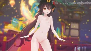 Hu Tao (Genshin Impact) Ghost Dance Strip and Sex MMD