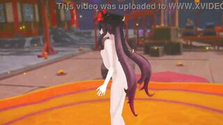 Hu Tao (Genshin Impact) Ghost Dance Strip and Sex MMD