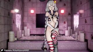 KonKon Sexy Dance - Kizuna Akari (Shimakaze Cosplay) | MMD R-18