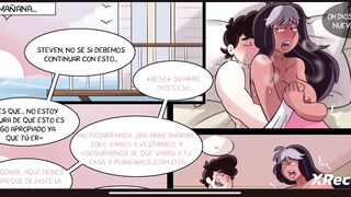 Adult Steven Universe fucks Connie in her small pussy porn comic