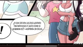 Adult Steven Universe fucks Connie in her small pussy porn comic