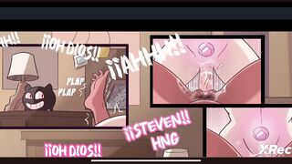 Adult Steven Universe fucks Connie in her small pussy porn comic