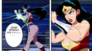 Wonder Woman threesome fuck