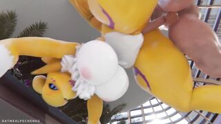 MILF Renamon creampied