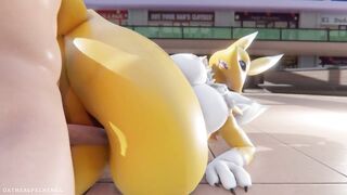 MILF Renamon creampied