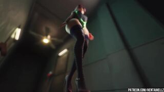 Futa starfire fucks raven 3D animation