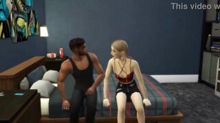 White Girl Step Sis Takes Her Step Bro's BBC In 3D Animated Hentai Sims 4 Porno