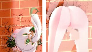 【Genshin Impact Nahida #04】sex through the wall 3D Hentai Animation.