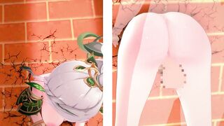 【Genshin Impact Nahida #04】sex through the wall 3D Hentai Animation.