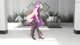 Raiden Mei Dance and Sex Hentai Honkai Impact Nude Expectation Mmd 3D Pink Hair Color Edit Smixix