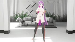 Raiden Mei Dance and Sex Hentai Honkai Impact Nude Expectation Mmd 3D Pink Hair Color Edit Smixix