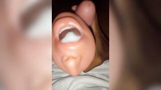 I just inserted my dick into toy vagina and I got an unbearable loud orgasm