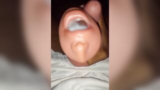 I just inserted my dick into toy vagina and I got an unbearable loud orgasm