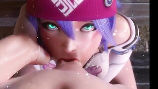 THE HOTTEST OVERWATCH KIRIKO BLOWJOB POV CARTOON ANIMATED 4K 60FPS