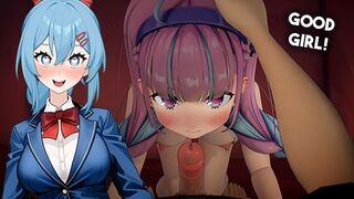 ???? sluurp, sluurp. oh noes. ???? HTUBER VS VTUBER Rule 34 Hentai Porn?? | Minato Aqua blowjob