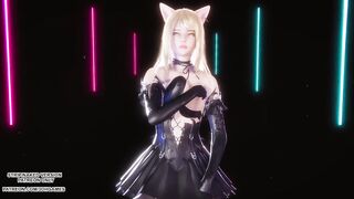 [MMD] Red Velvet - Monster Ahri Evelynn Sexy Kpop Dance League of Legends Hentai Uncensored 4K 60FPS