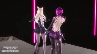 [MMD] Red Velvet - Monster Ahri Evelynn Sexy Kpop Dance League of Legends Hentai Uncensored 4K 60FPS