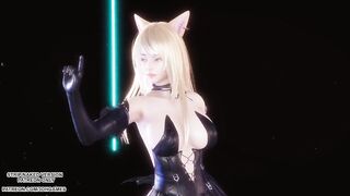 [MMD] Red Velvet - Monster Ahri Evelynn Sexy Kpop Dance League of Legends Hentai Uncensored 4K 60FPS