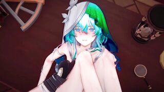 Wuthering Waves Shorekeeper Hentai Tonight Sex Hot Creampie Mmd 3D Emerald Hair Color Edit Smixix