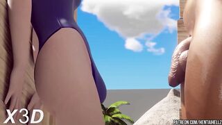 Overwatch 2 futa phara fucks futa ashe 3D animation