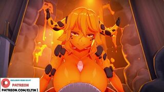 Magma Girl Do Amazing Hottest Titjob And Getting Cum | Best Cartoon Hentai 4k 60fps